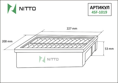 Воздушный фильтр NITTO 4SF-1019