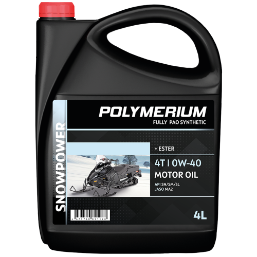Моторное масло POLYMERIUM SNOWPOWER 0W-40, 4л