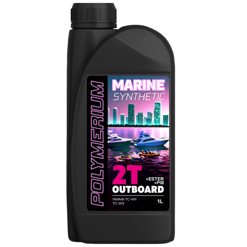 Моторное масло POLYMERIUM MARINE OUTBOARD Synthetic, 2T, 1л