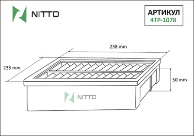 Воздушный фильтр NITTO 4TP-1078