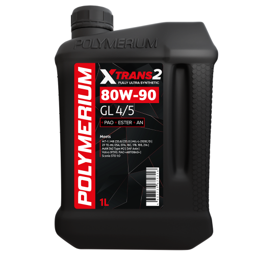 Трансмиссионная жидкость POLYMERIUM XTRANS2 80W-90, GL-4/5, 1л