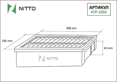 Воздушный фильтр NITTO 4TP-1050