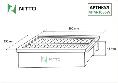 Воздушный фильтр NITTO 4HM-1056W