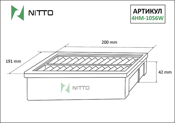 Воздушный фильтр NITTO 4HM-1056W