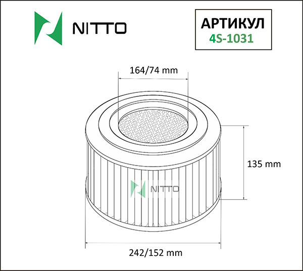 Воздушный фильтр NITTO 4S-1031